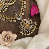 Vriksham Lakshmi Pendant AD stone Short Neckpiece-G16264